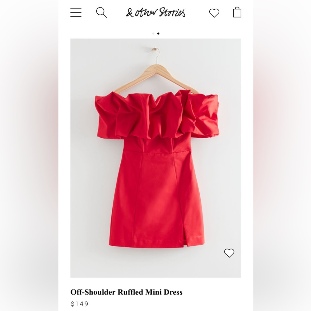 Off-Shoulder Ruffled Mini Dress